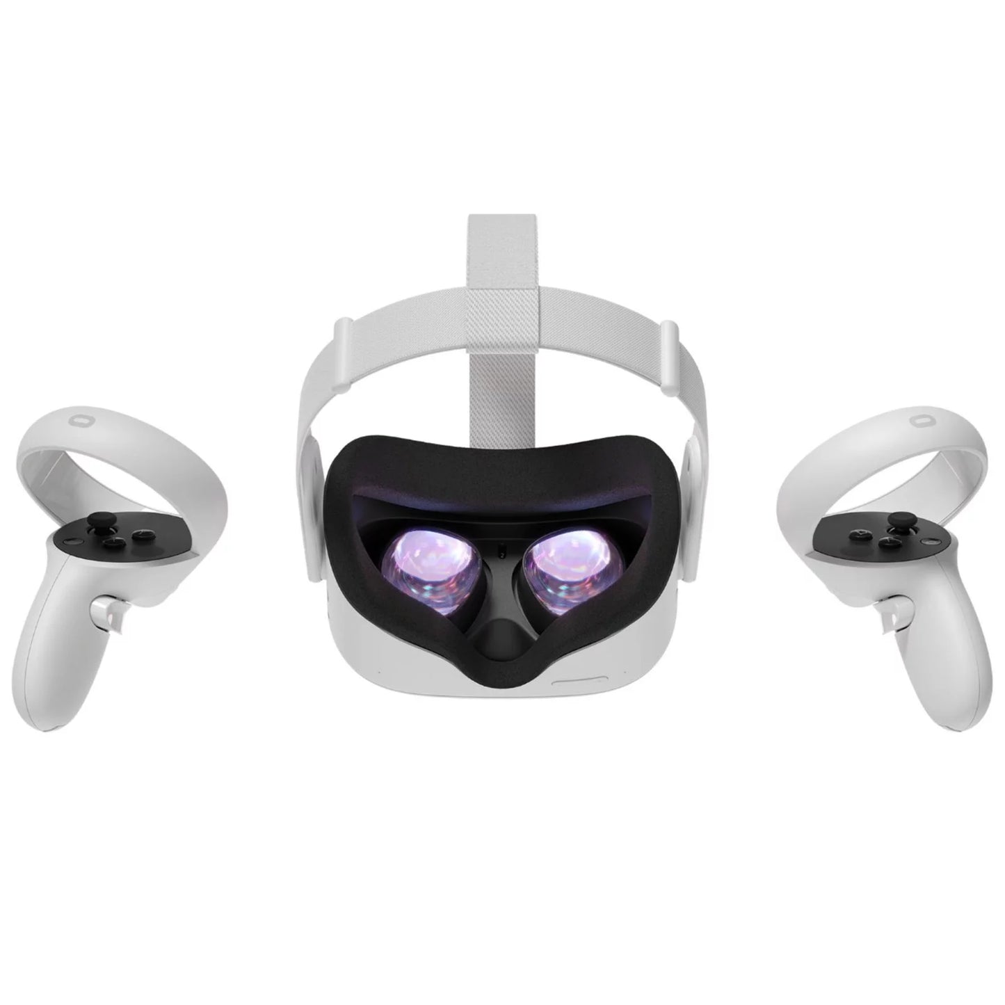 2020 Quest 2 All-In-One VR Headset, Touch Controllers, 64GB SSD, 1832X1920 up to 90 Hz Refresh Rate LCD, Glasses Compitble, 3D Audio