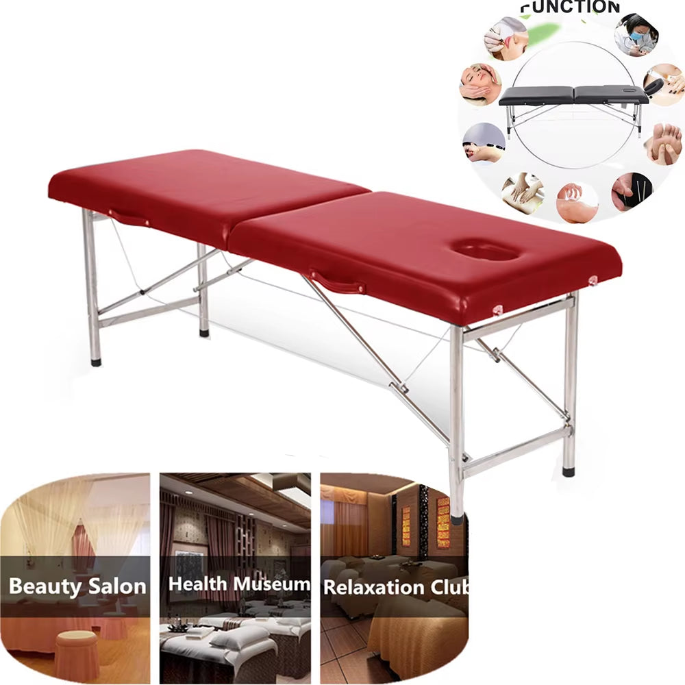 Portable Massage Table Professional Folding Aesthetic Spa Tattoo Stretchers Couch Beauty Salon Foldable Massage Bed Esthetique