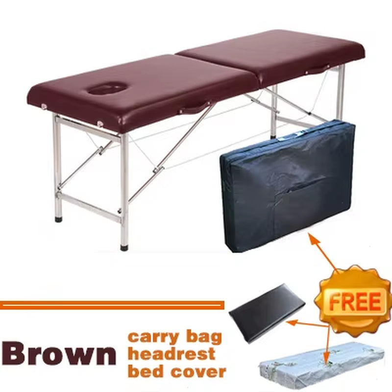 Portable Massage Table Professional Folding Aesthetic Spa Tattoo Stretchers Couch Beauty Salon Foldable Massage Bed Esthetique