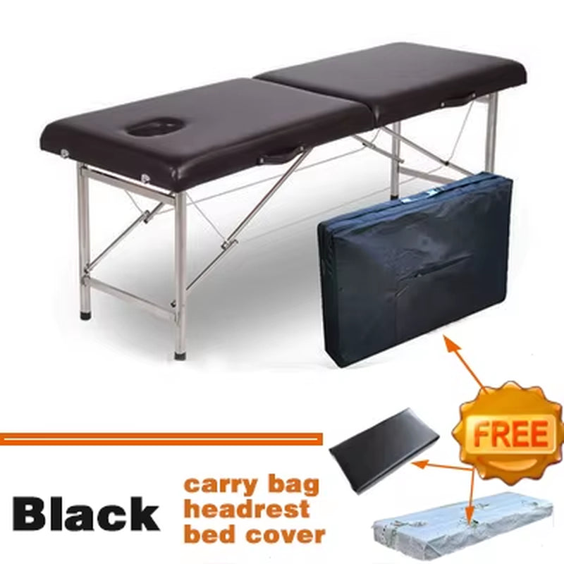 Portable Massage Table Professional Folding Aesthetic Spa Tattoo Stretchers Couch Beauty Salon Foldable Massage Bed Esthetique