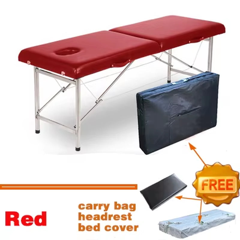 Portable Massage Table Professional Folding Aesthetic Spa Tattoo Stretchers Couch Beauty Salon Foldable Massage Bed Esthetique