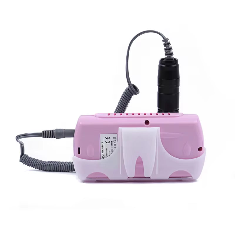 Electric Nail Polishing Grinding Machine Portable Rechargeable Nail Drill Machine for Gel Polish Remove with 6Pcs Nail Drill Bit