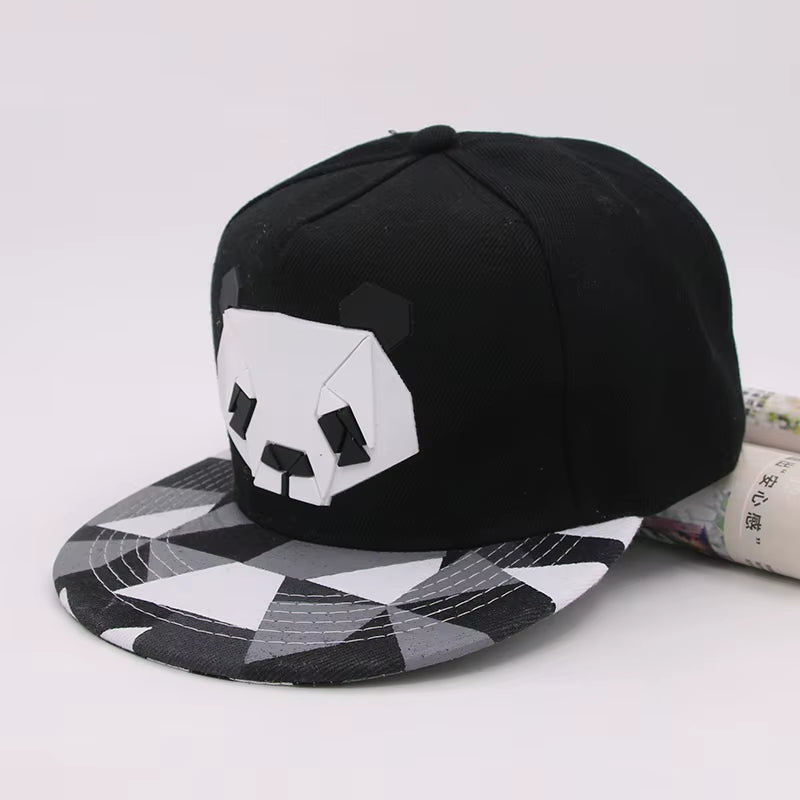 Hot Cartoon Hats 3D Silicone Panda Animal Pattern Baseball Caps Snapback Hats for Girls Boys Hip-Hop Sun Hats for Adult