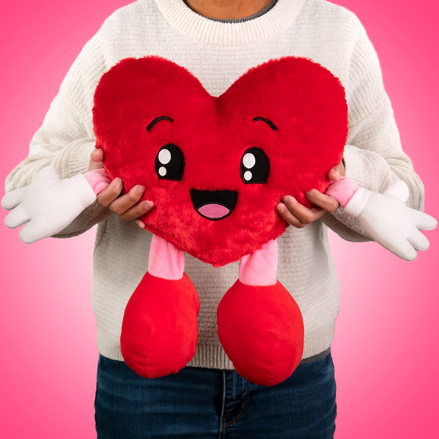 Sweetheart (Heart) - 10" Patented Gourmet Strawberry Scented Stuffed Plush - Valentines, Gifts for Kids, Gift Guide