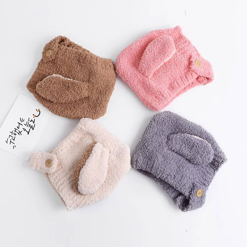 1-3 Years Baby Hats Boys Girls Hats Kids Autum Winter Rabbit Hats Bonnet Enfant Hat for Children Toddler Muts