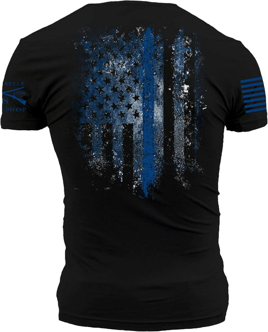 Blue Shield - Men'S T-Shirt Black