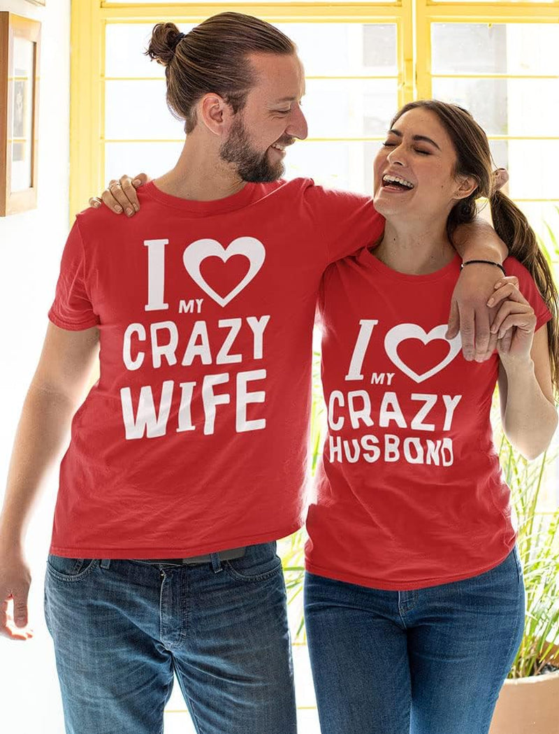 Love My Husband Wife Matching Shirts for Couples Him & Her Gifts Couple Outfits