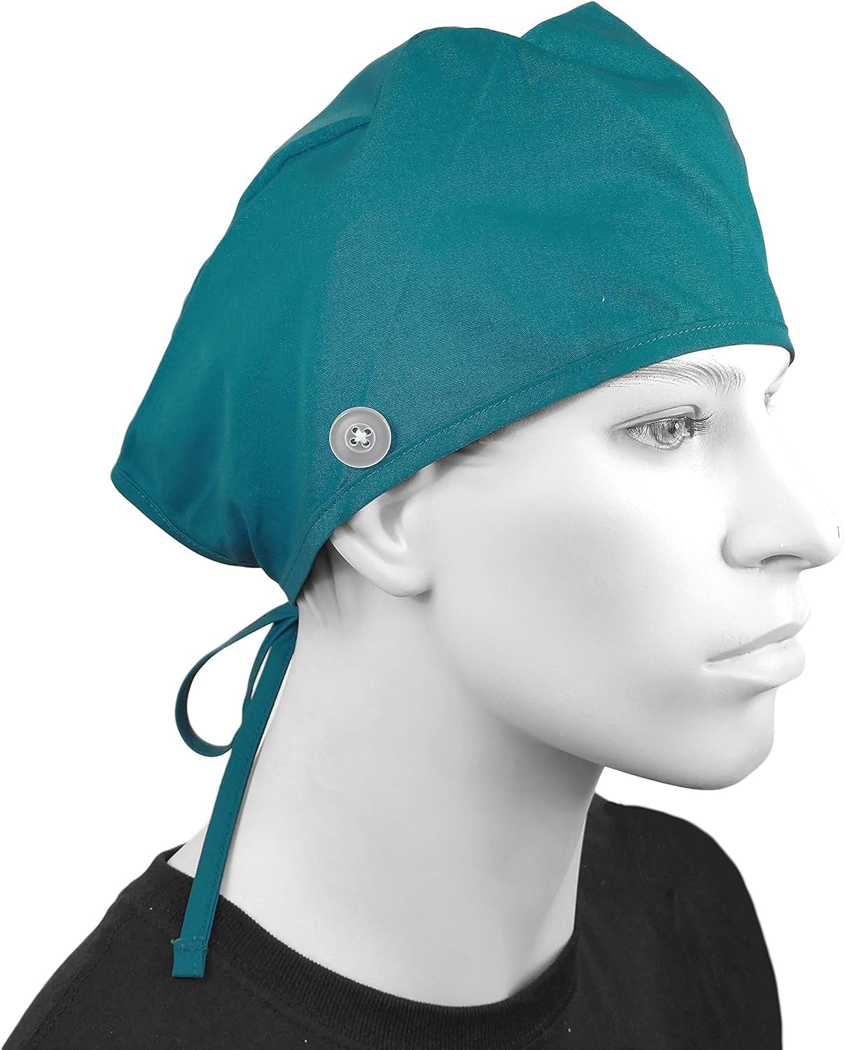 Scrub Cap with Buttons, Surgical Caps for Men, Women, or Unisex Scrub Hats, Medical Nurse Hats with Ties