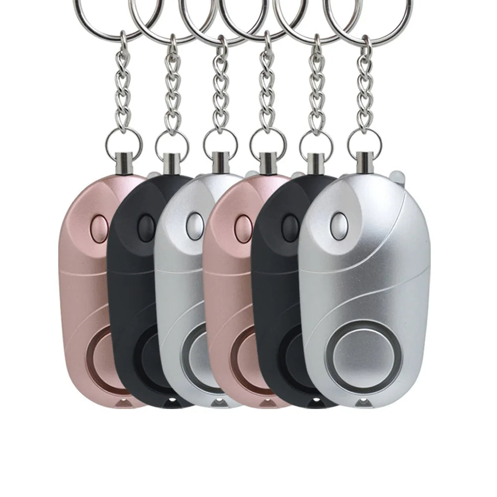 Personal Alarm Woman Self Defense Keychain Set 130Db Safe Sound Personal Alarm Self-Defense Key Chain Emergency Anti-Attack