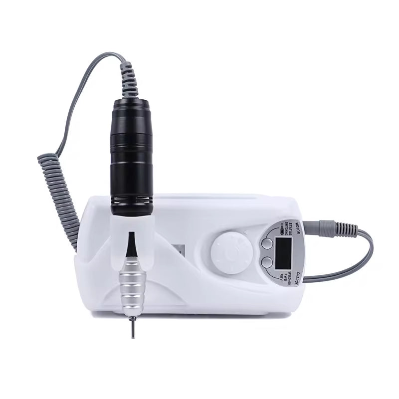 Electric Nail Polishing Grinding Machine Portable Rechargeable Nail Drill Machine for Gel Polish Remove with 6Pcs Nail Drill Bit