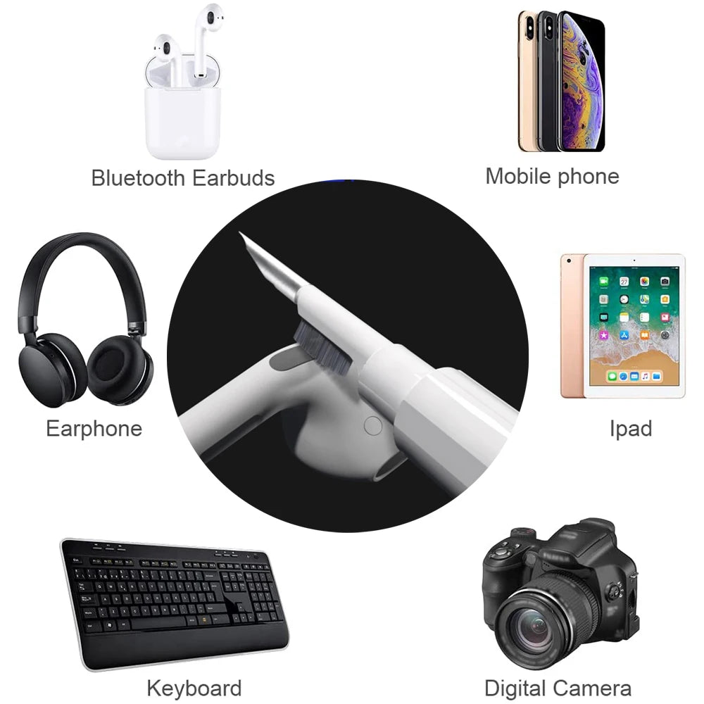 Bluetooth Earphones Cleaning Tool for Airpods Pro 3 2 1 Earbuds Case Cleaner Kit Cleaning Brush Pen for Xiaomi Iphone Earbuds