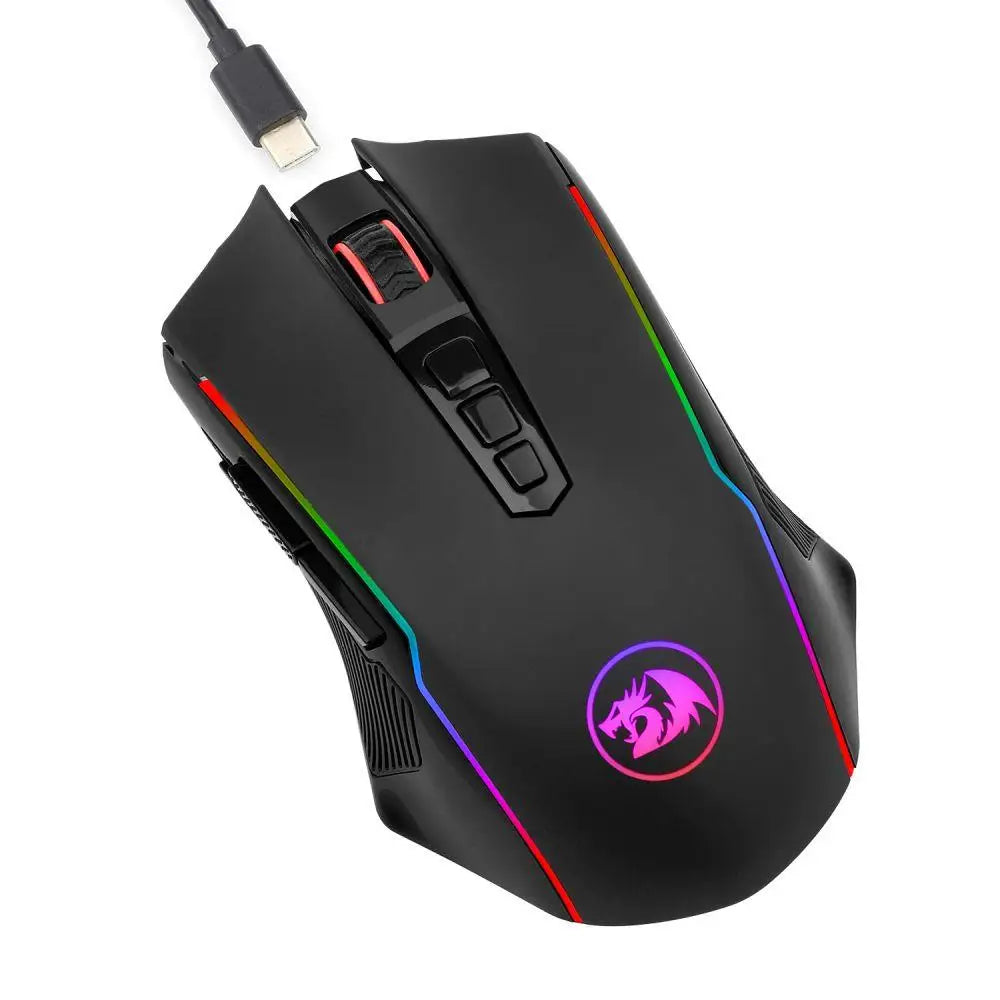 M910-KS RANGER LITE RGB 2.4G Wireless/Wired Double Modes Gaming Mouse 8000 DPI with Rapid Fire Buttons