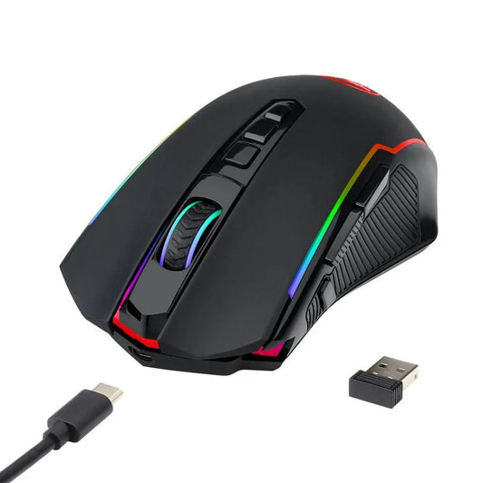 M910-KS RANGER LITE RGB 2.4G Wireless/Wired Double Modes Gaming Mouse 8000 DPI with Rapid Fire Buttons