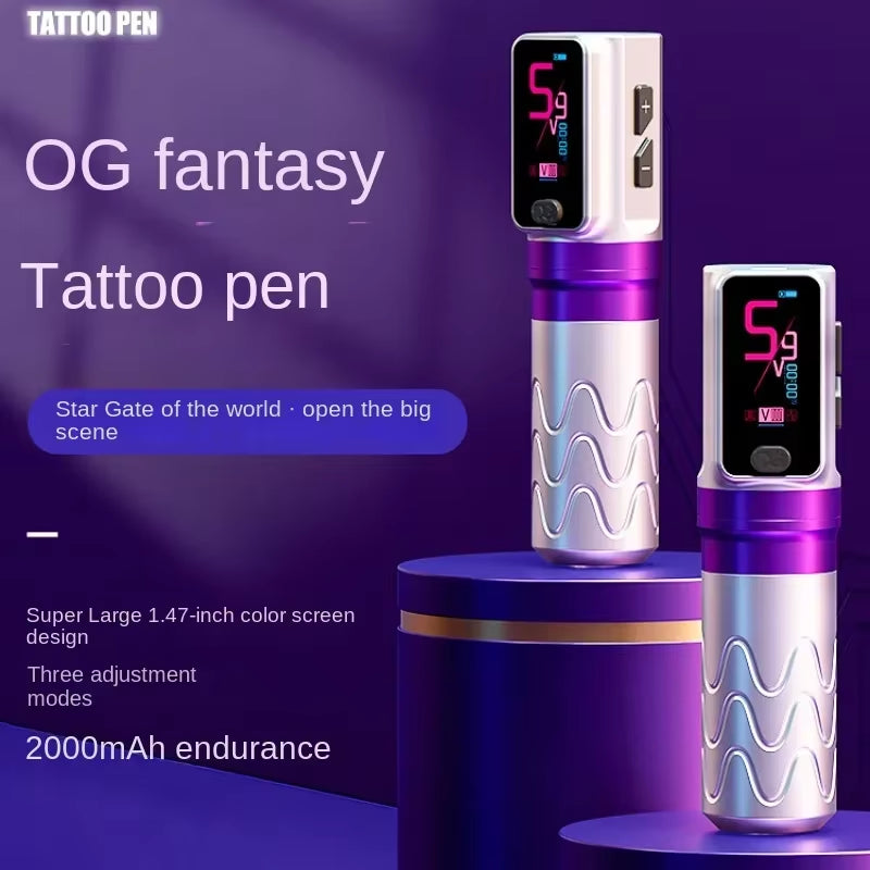 OG Pioneer-Dream Tattoo Pen the Third Gear Adjustable Mode Prick Cut Line Tattoo Integrated Tattoo Machine