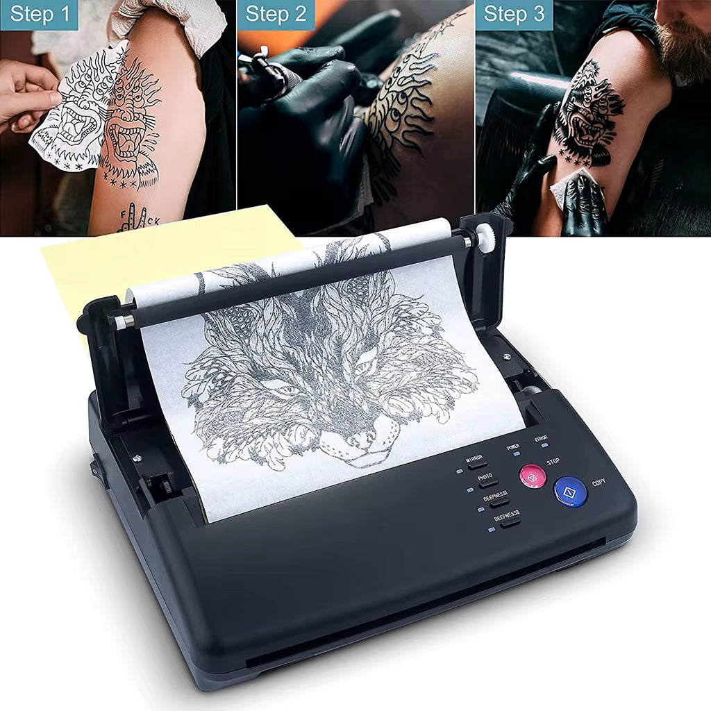 Tattoo Transfer Printer Machine Thermal Stencil Copier Printer for Tattoo Supplies Tool