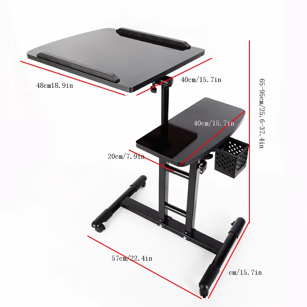 Adjustable Tattoo Tray Rolling Work Station Drawing Equipment Supply Desk Table Tattoo Workbench