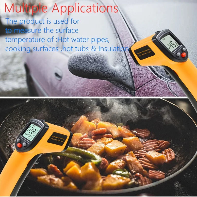 Hot 2023 Non-Contact Infrared Thermometer Digital LCD Laser Home Industrial Measurement Temperature Meter Worldwide Dropshipping