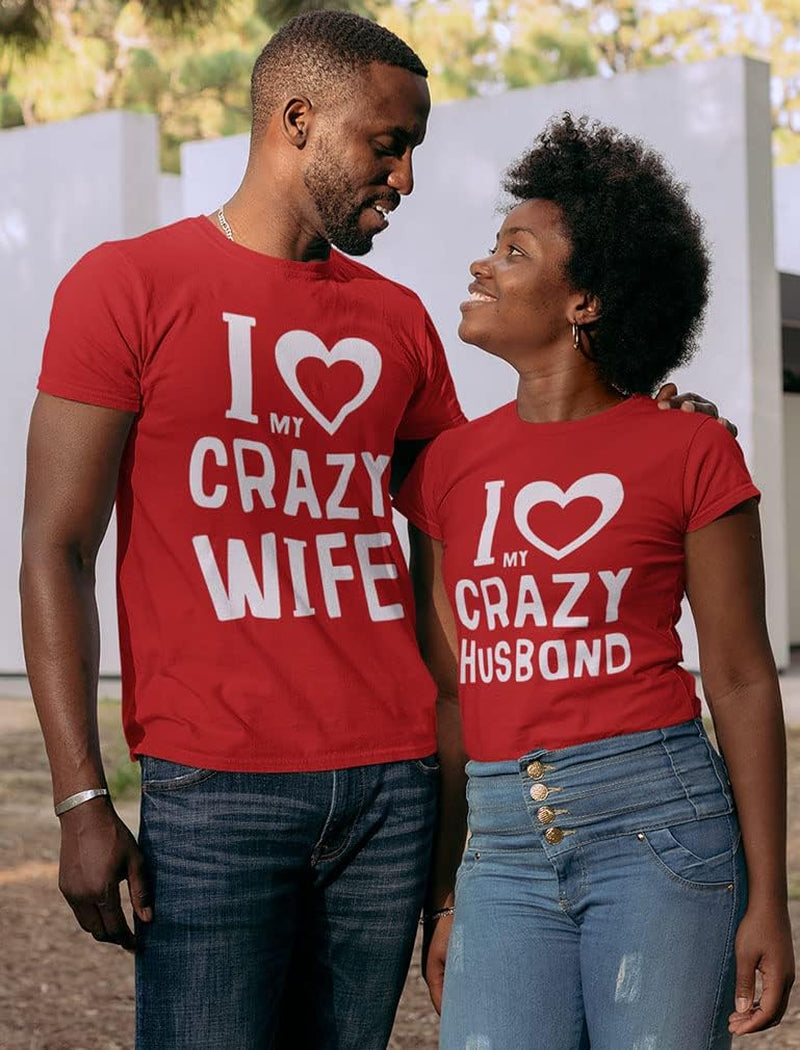 Love My Husband Wife Matching Shirts for Couples Him & Her Gifts Couple Outfits