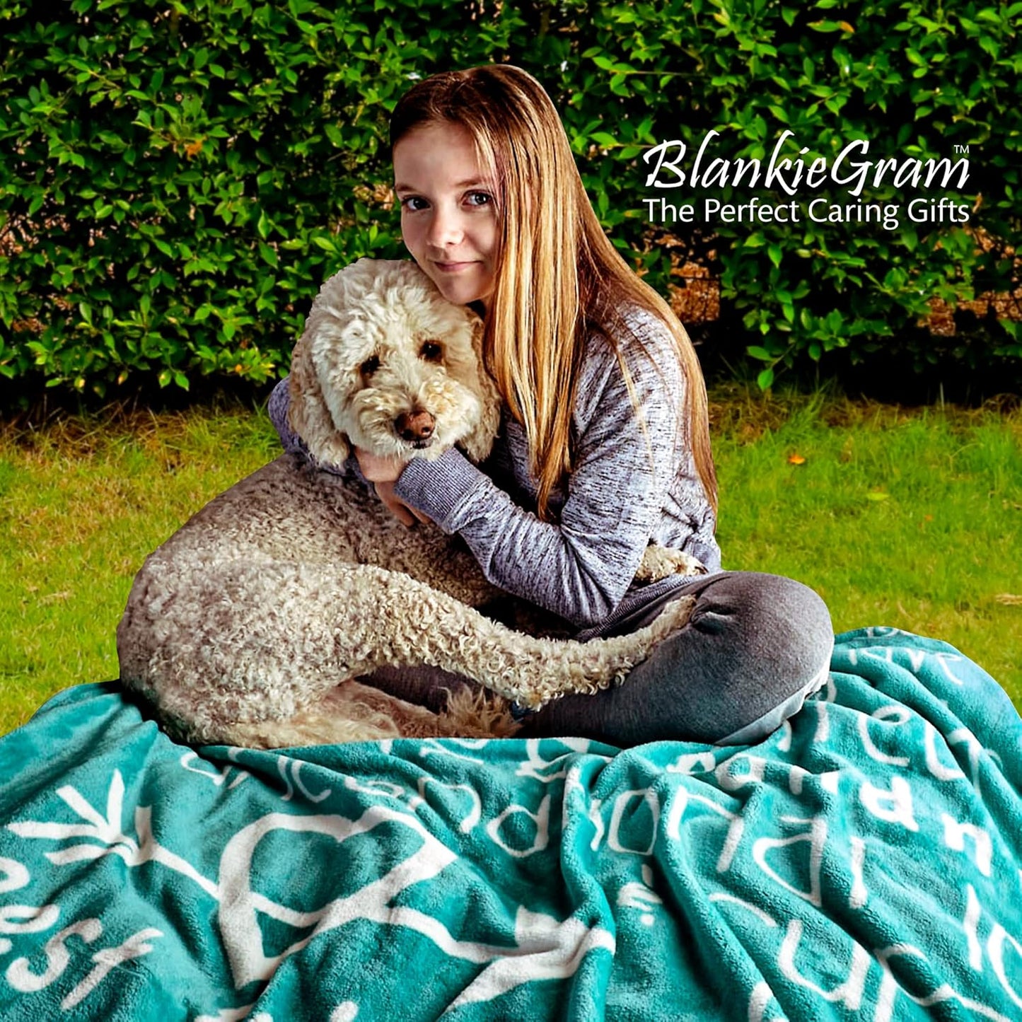 I Love You Throw Blanket, Blanket with Love for Best Friends, Couples, and Family, Perfect Heartfelt Gift for Loved Ones (Grey) - Blankiegram