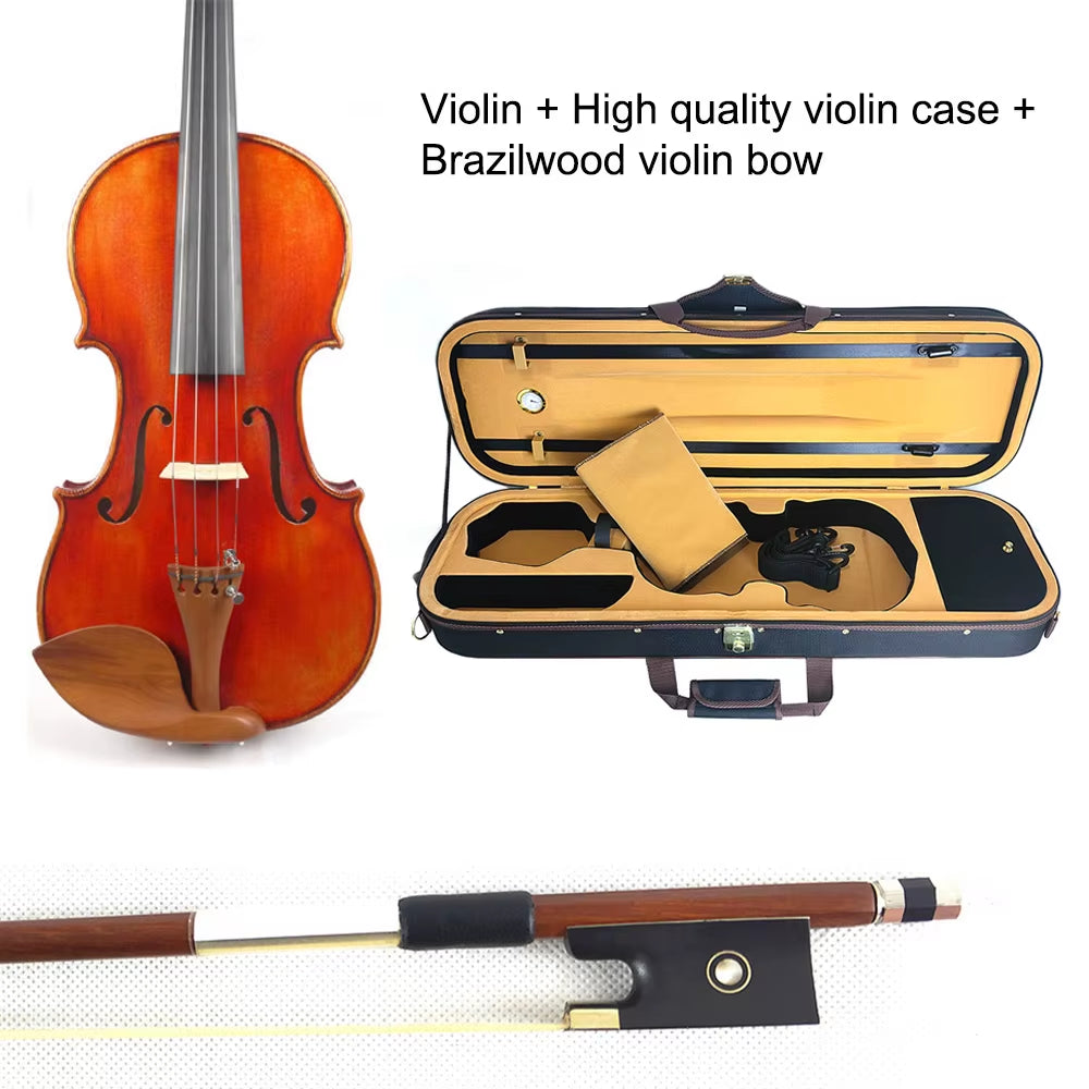 50 Years Old Spruce, the Red Mendelssohn Violin 4/4 Size #3119, Ca.1721 Stradivarius Violine, Handmade Oil, Antiqued Varnish