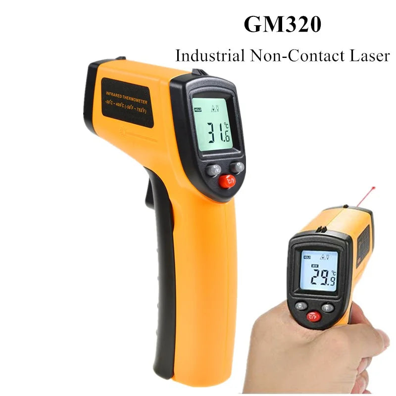 Hot 2023 Non-Contact Infrared Thermometer Digital LCD Laser Home Industrial Measurement Temperature Meter Worldwide Dropshipping