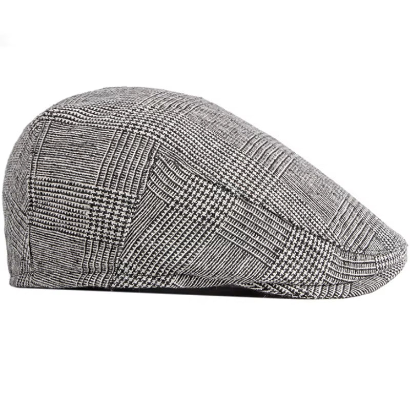 Women Men Hats Beret Caps Black Herringbone Newsboy Baker Boy Hats Tweed Flat Cap Mens Hat Spring Autumn Hats Boinas